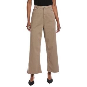 Lapointe Womens Twill High-Waist Pant, Tan
